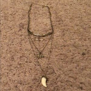Layered gold necklace